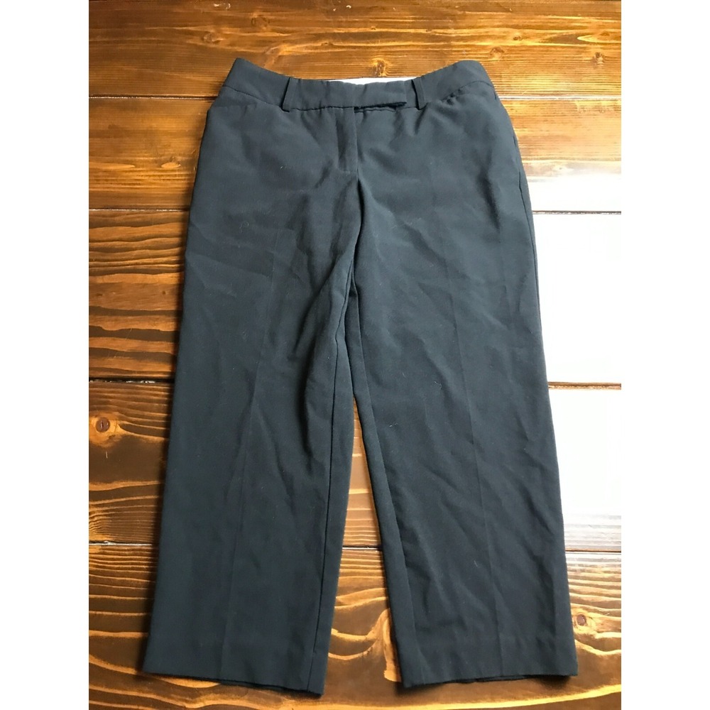 George Pants, Women's Size 4, Black, London Fit, Capri, Flat Front